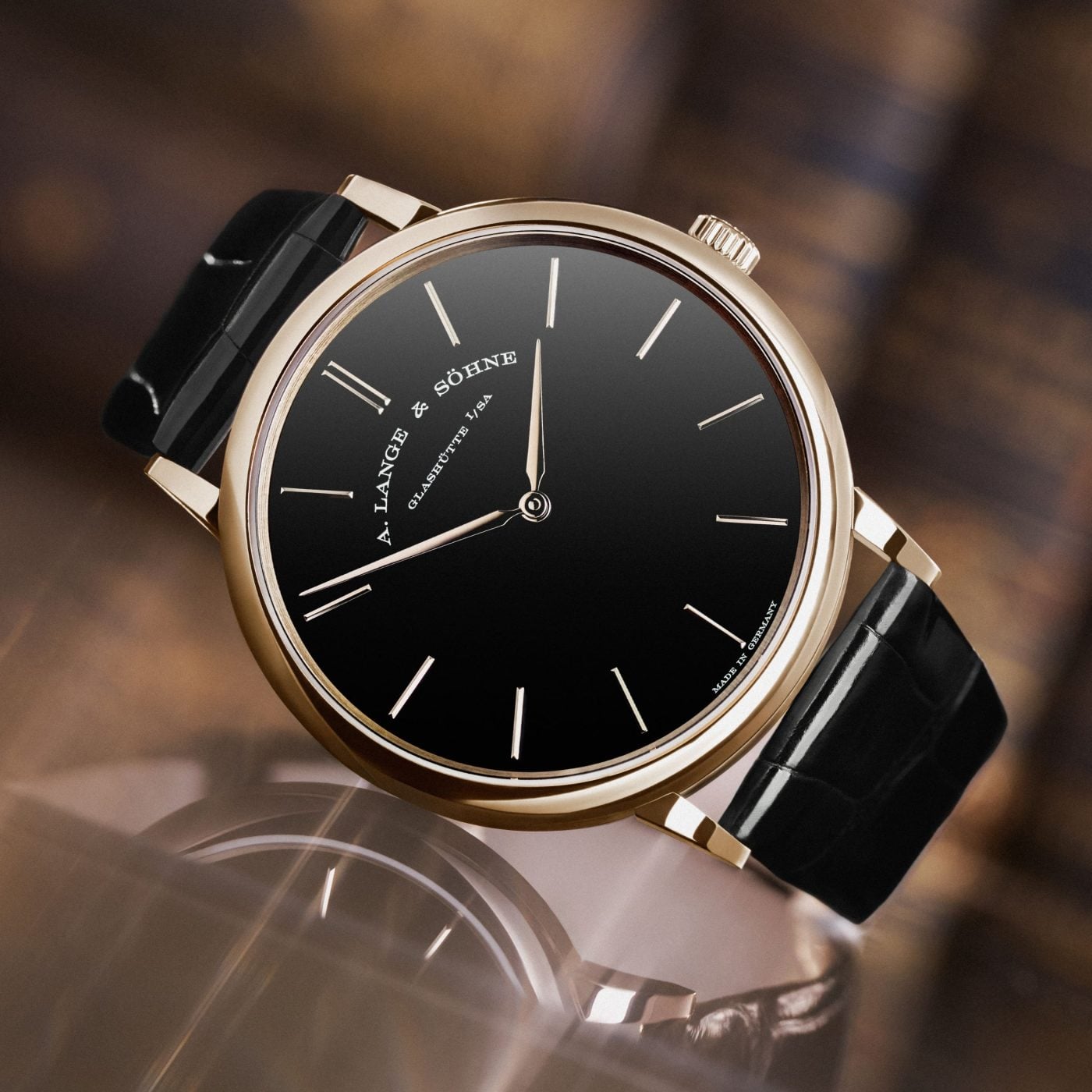 A. Lange & Söhne Saxonia Thin in 750 Honeygold®