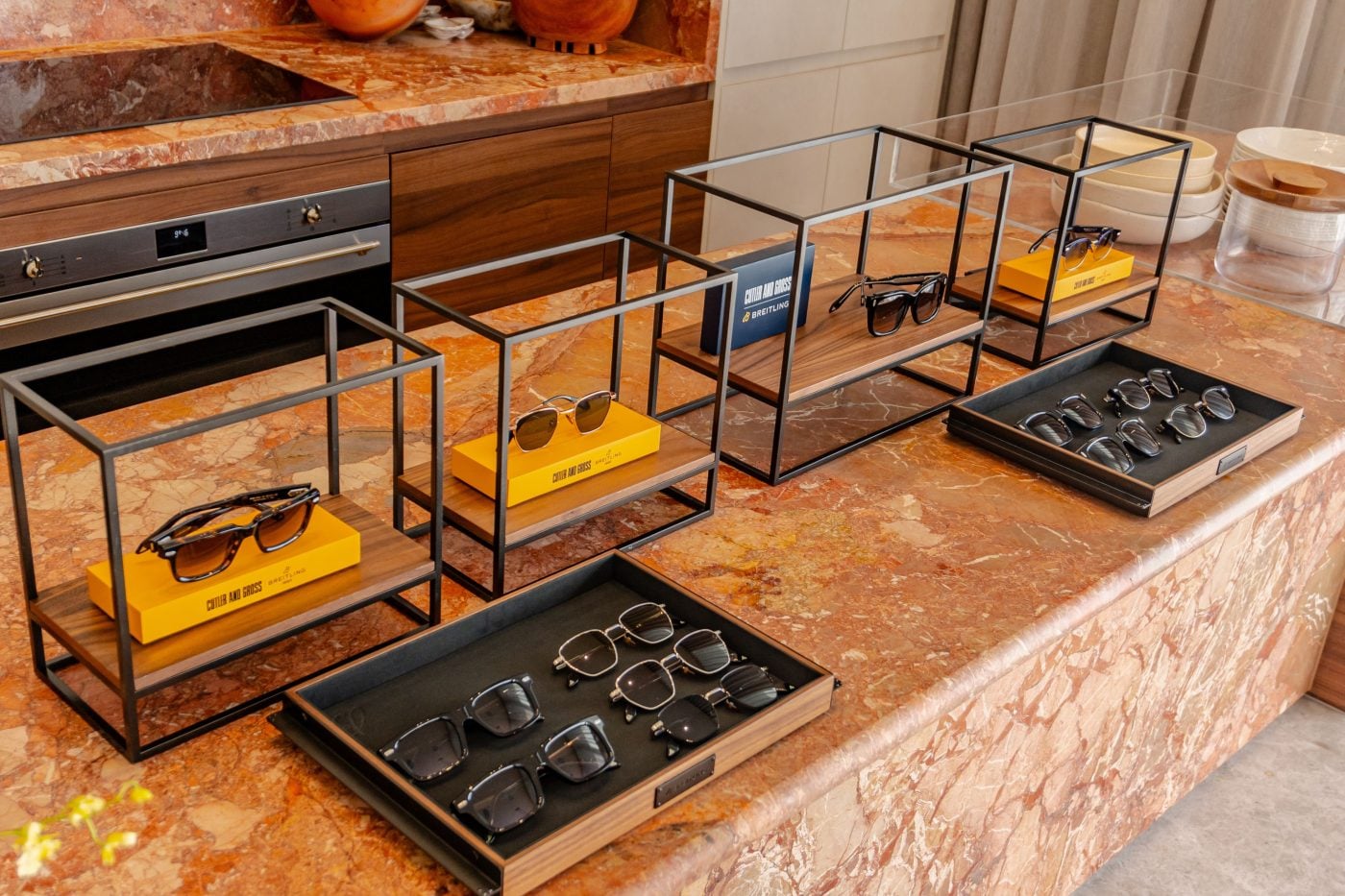 Breitling’s meticulous Swiss precision and the bold British style of Cutler and Gross in this eyewear collaboration