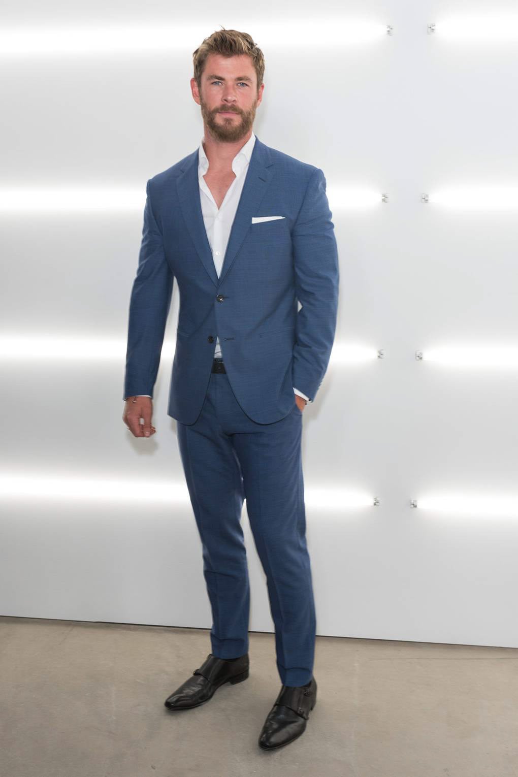 Chris Hemsworth styled man posing.