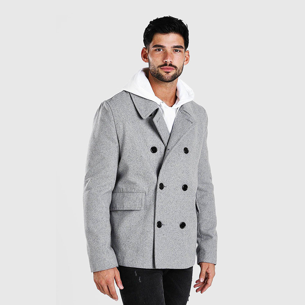 Dmarge mens-peacoats Boohoo Man