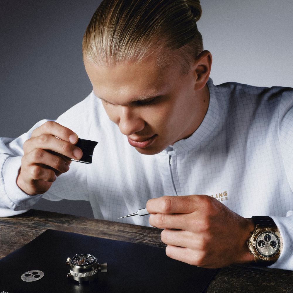 Manchester City striker Erling Haaland Breitling