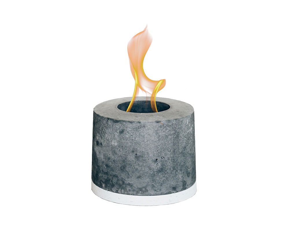 FLIKR Fire Personal Concrete Fireplace