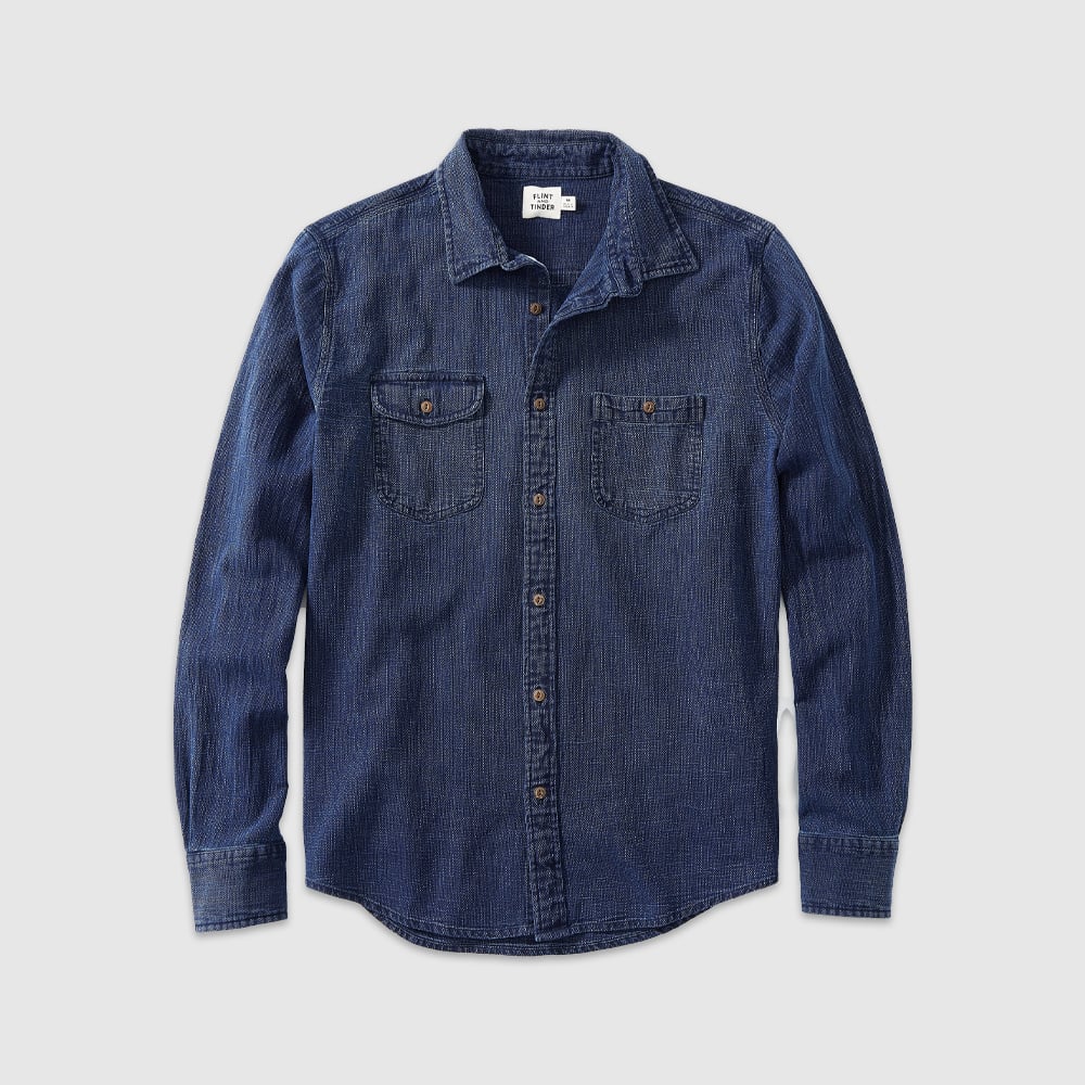 Levi's denim shirt with pockets.