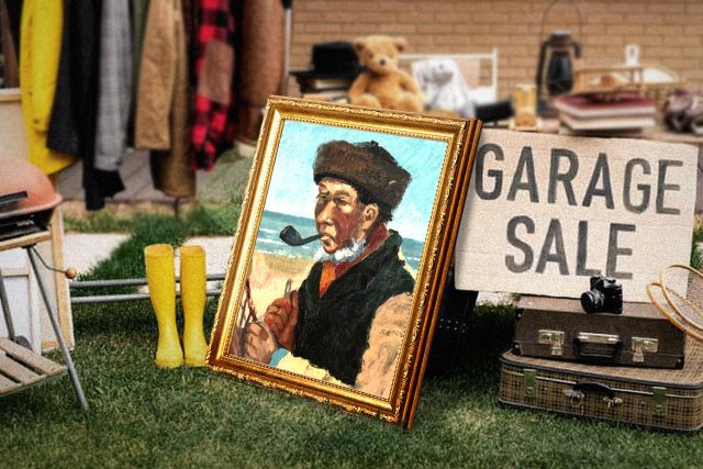 Van Gogh painting garage sale
