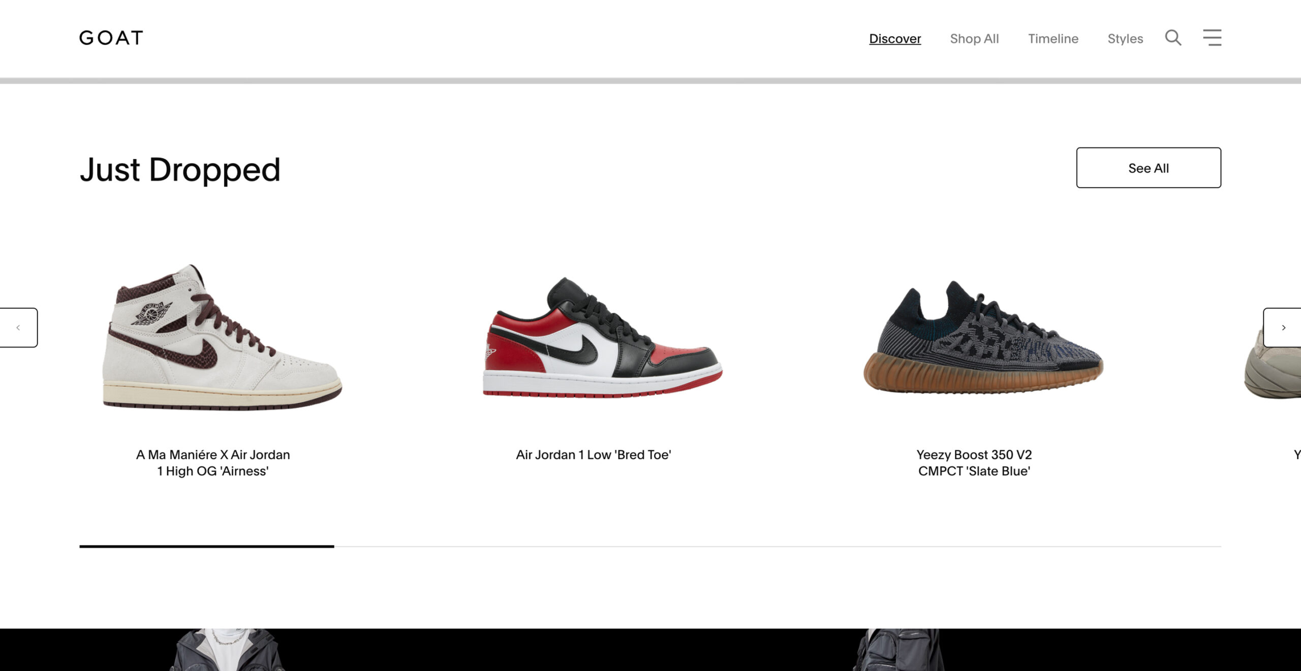 Top men's sneakers: A Ma Manière, Air Jordan, Yeezy.