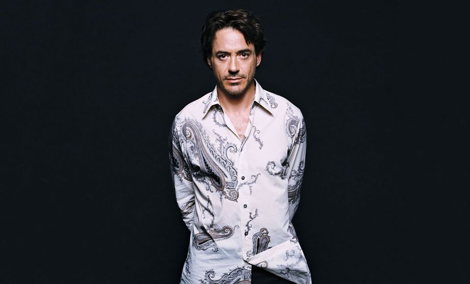 Enter RDJ's unkempt vagina shirt