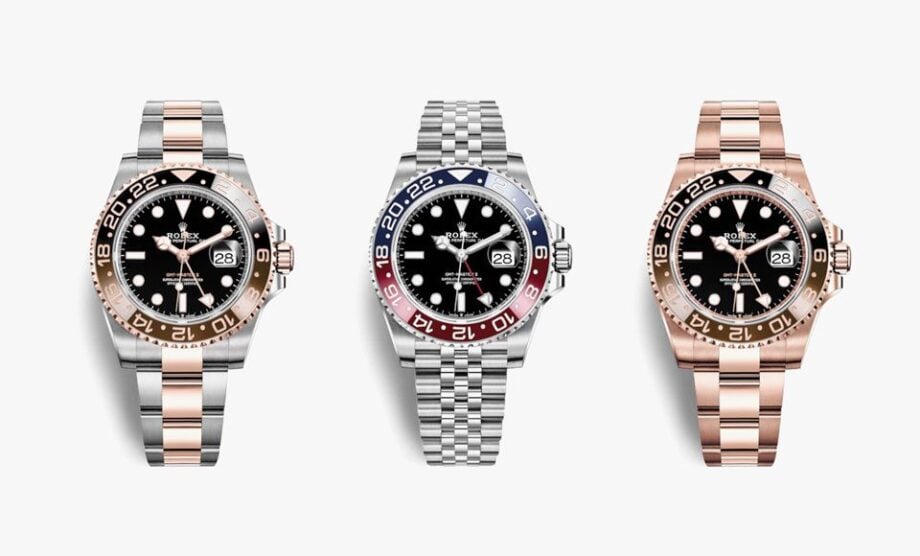 Rolex GMT-Master II displayed.