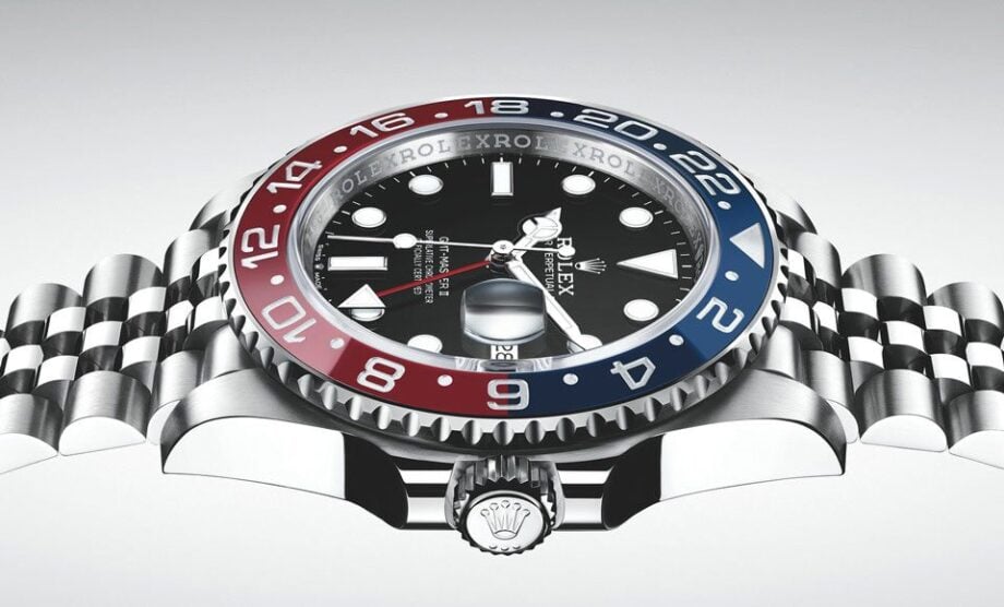 Luxury Rolex GMT-Master II watch.