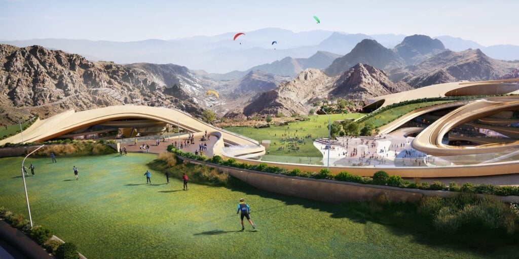 Trojena’s futuristic ski village NEOM