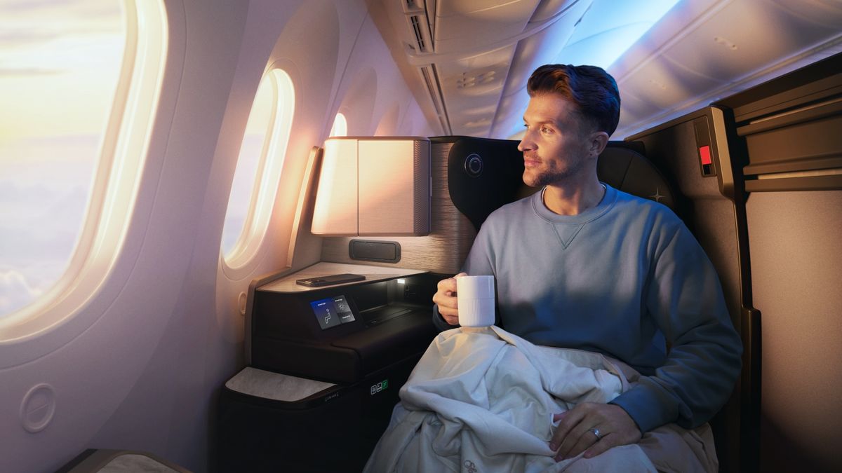 United Airlines Business Class interior