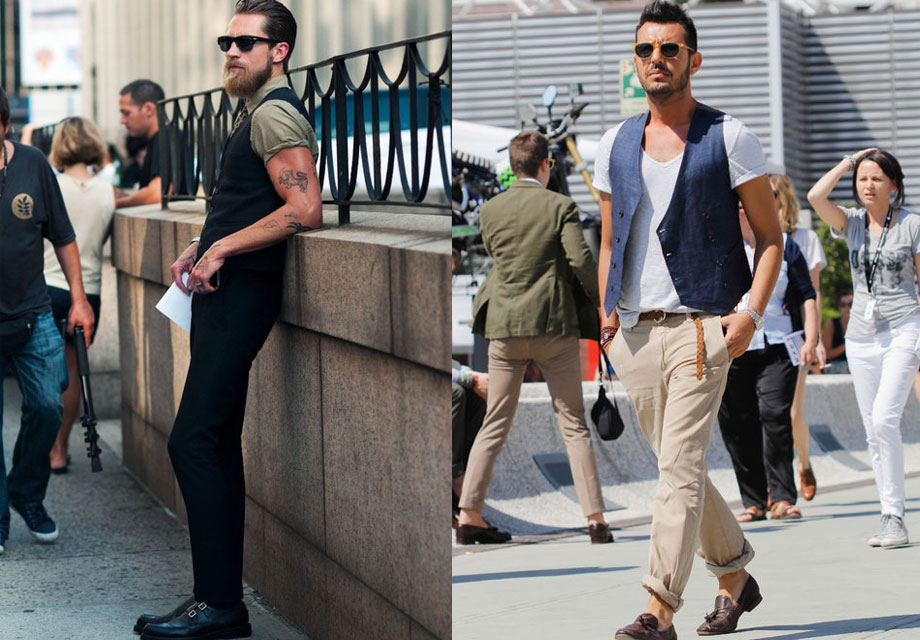 Stylish men in diverse outfits.