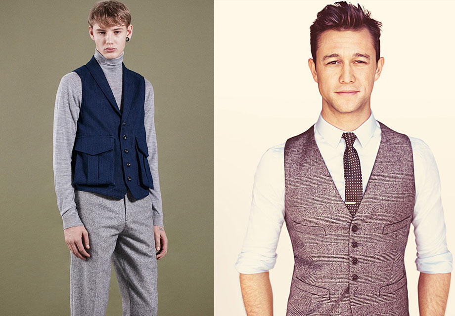 Two stylishly dressed men photographed.