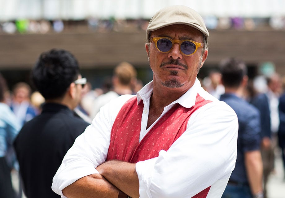 Confident man in stylish attire.