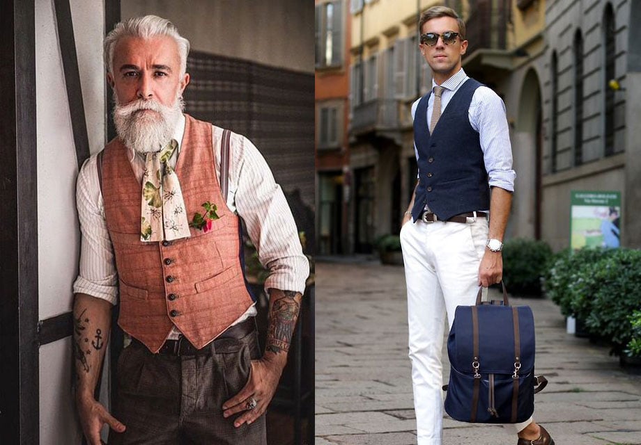 Elegant men in chic attire.