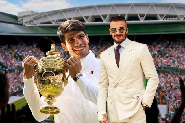Carlos Alcaraz David Beckham Wimbledon 2025