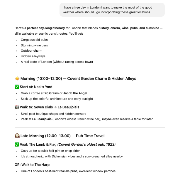 ChatGPT Prompt Travel Planner