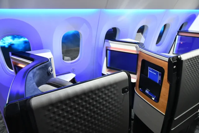 United Airlines Interior Business Class